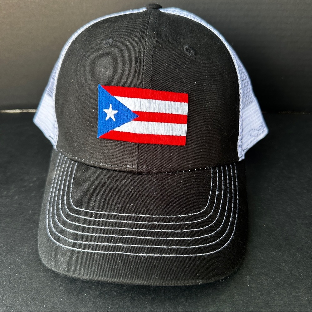 Puerto Rico Flag Trucker Baseball Hat